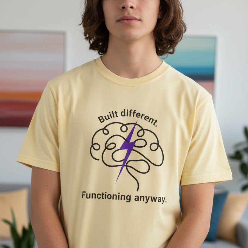 Built Different Premium Unisex Cotton T-Shirt | Soft, Lightweight Everyday Tee
