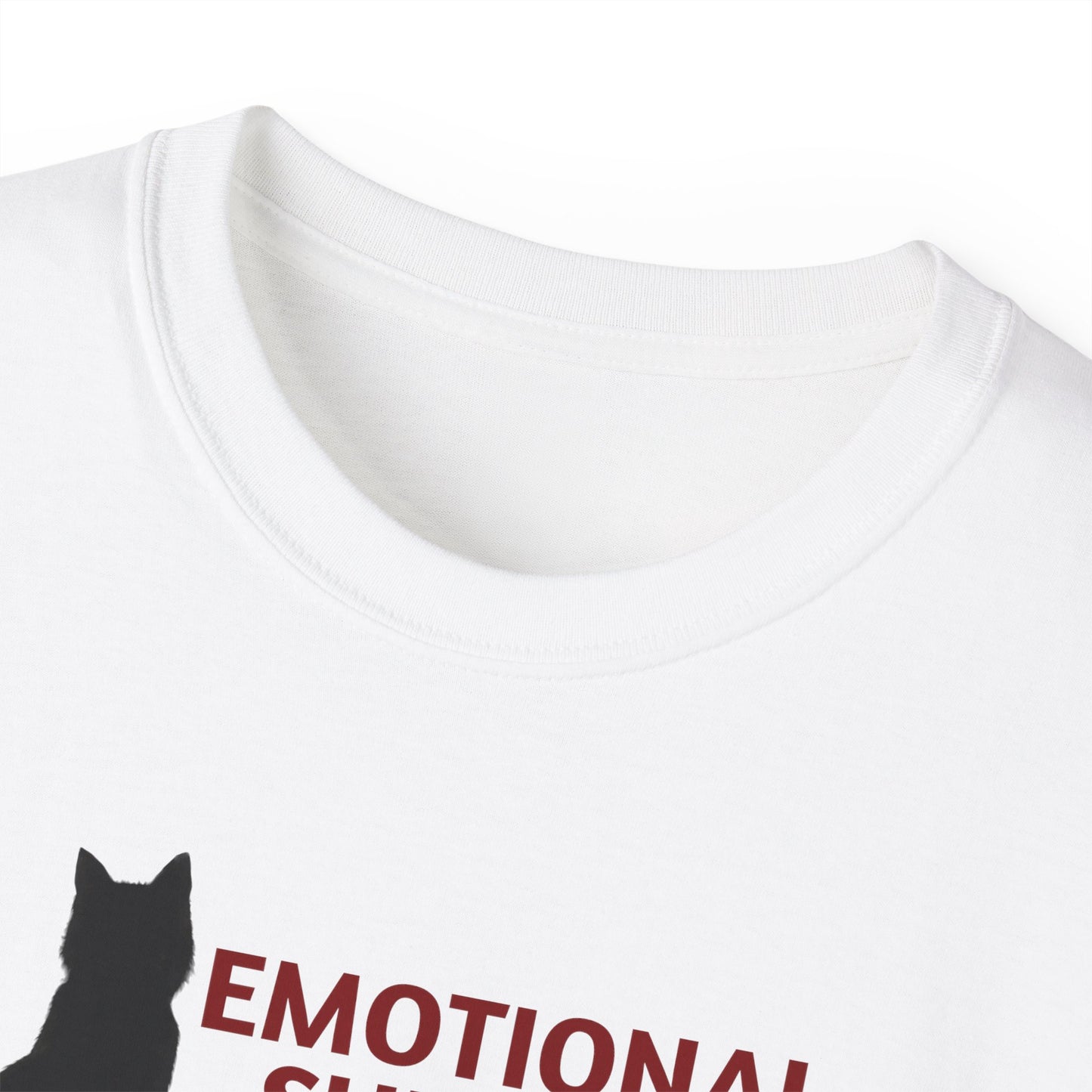 Emotional Support Cat Shirt, Unisex Ultra Cotton Tee - T - Shirt - Epileptic Al’s Shop