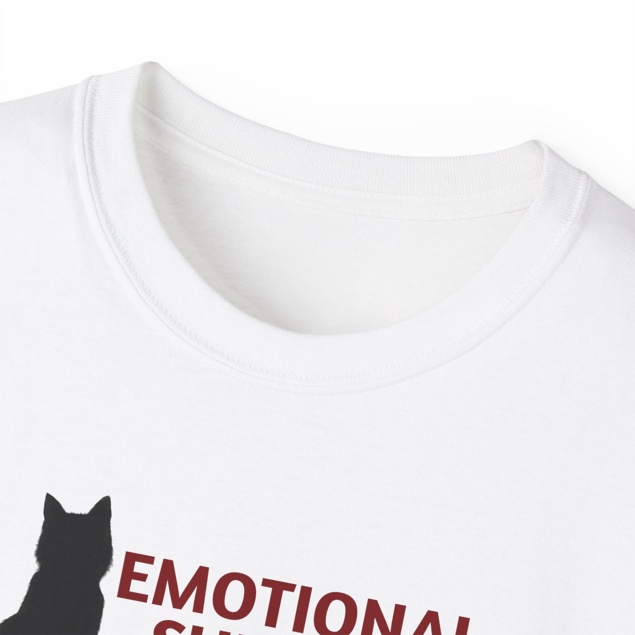 Emotional Support Cat Shirt, Unisex Ultra Cotton Tee - T - Shirt - Epileptic Al’s Shop