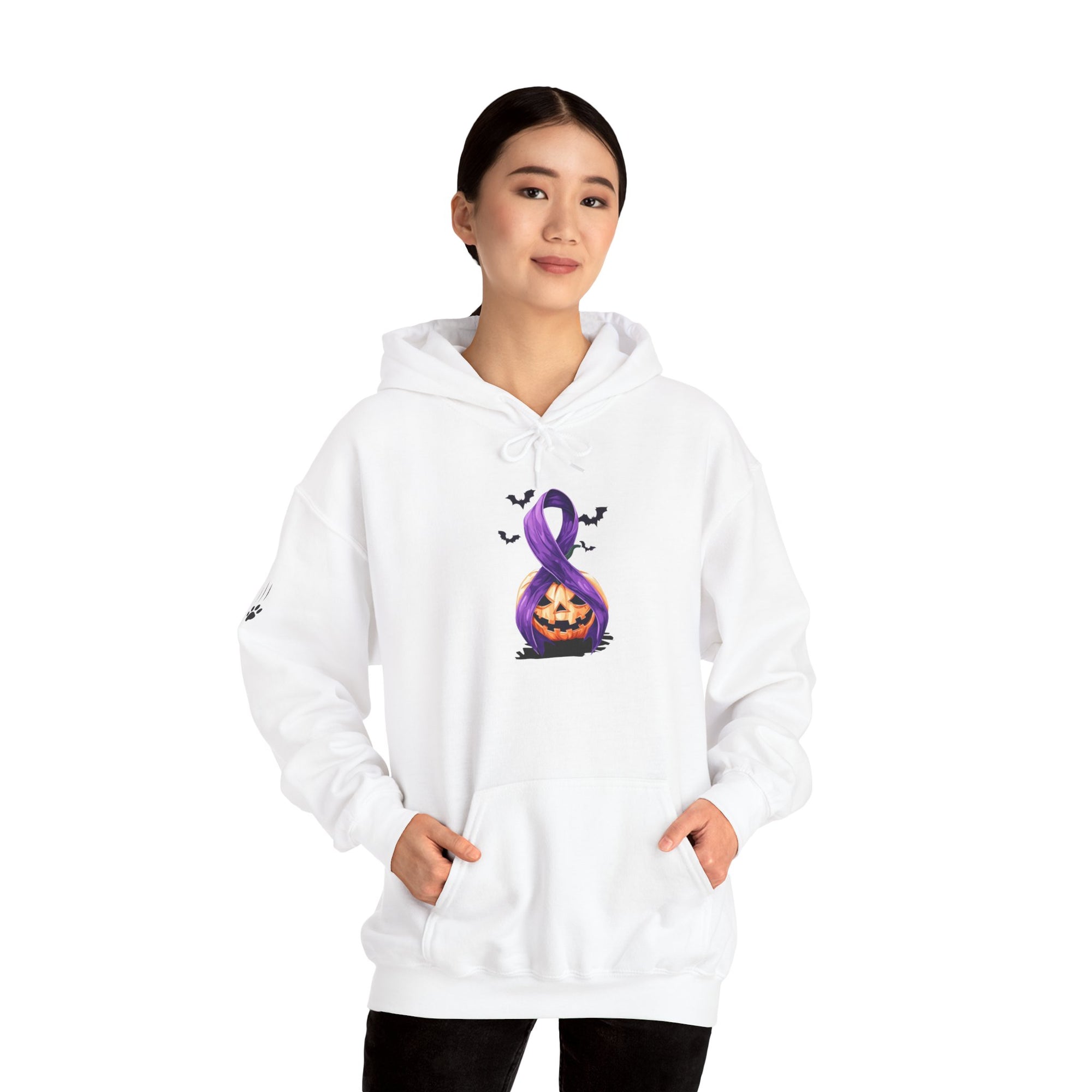 Pumpkins & Purple Ribbons Hoodie