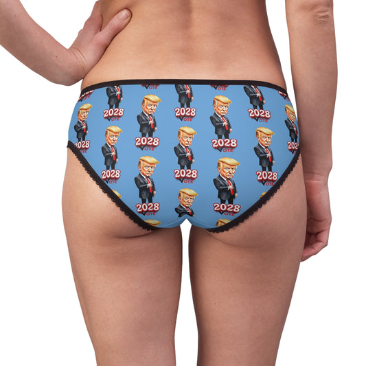 2028 Vote Women's Briefs - Fun Political Underwear with Cartoon Design