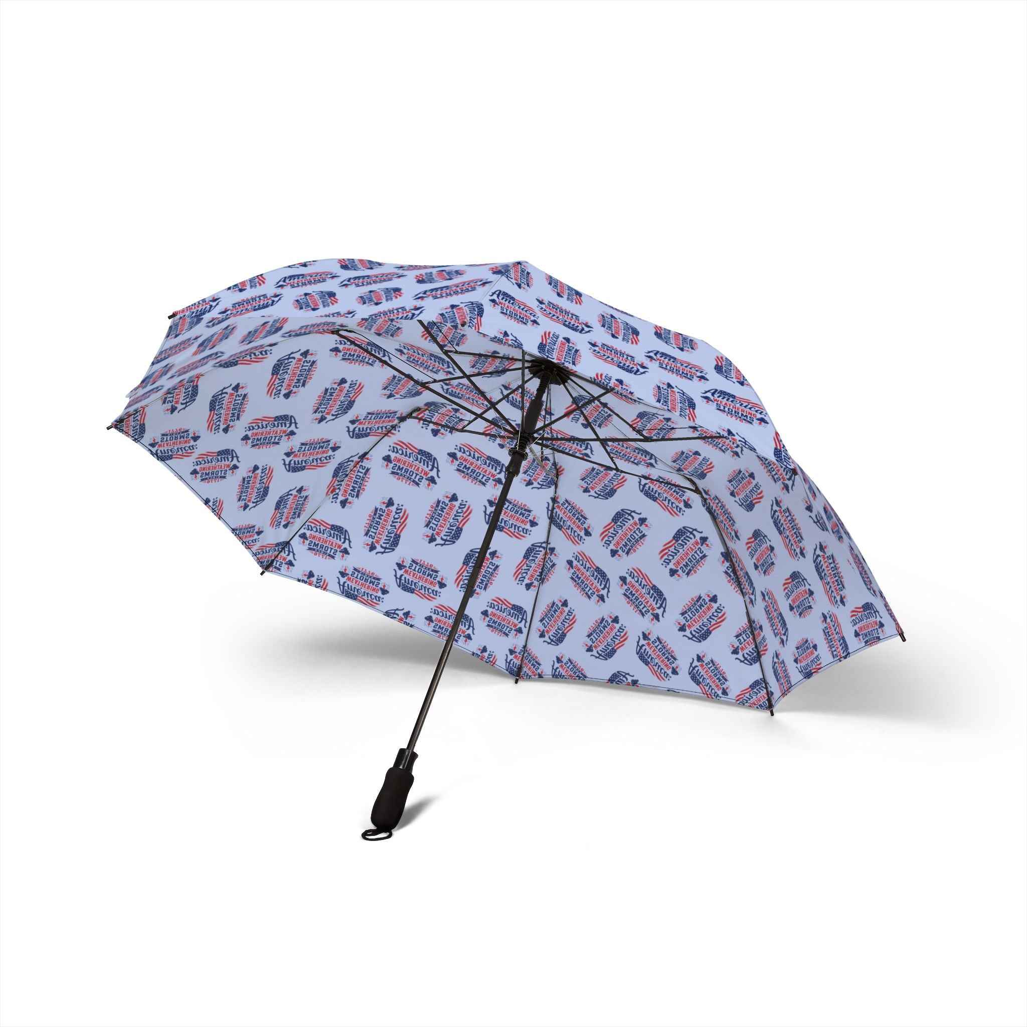 America: Weathering Storms Since 1776 Pattern Patriotic Umbrella