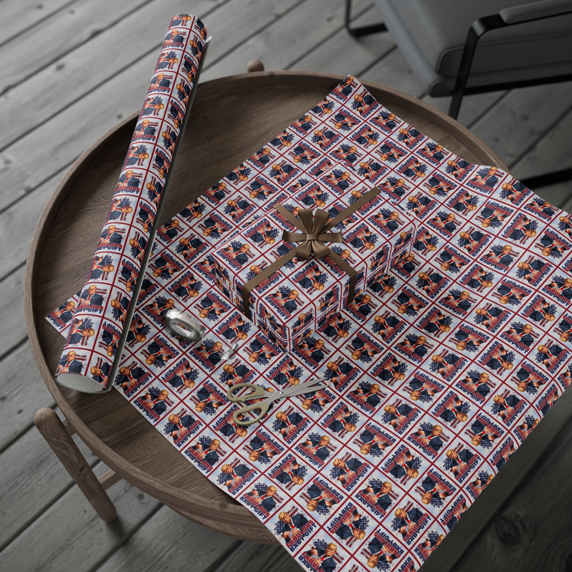 Trump Fabulous Baby Gift Wrapping Paper