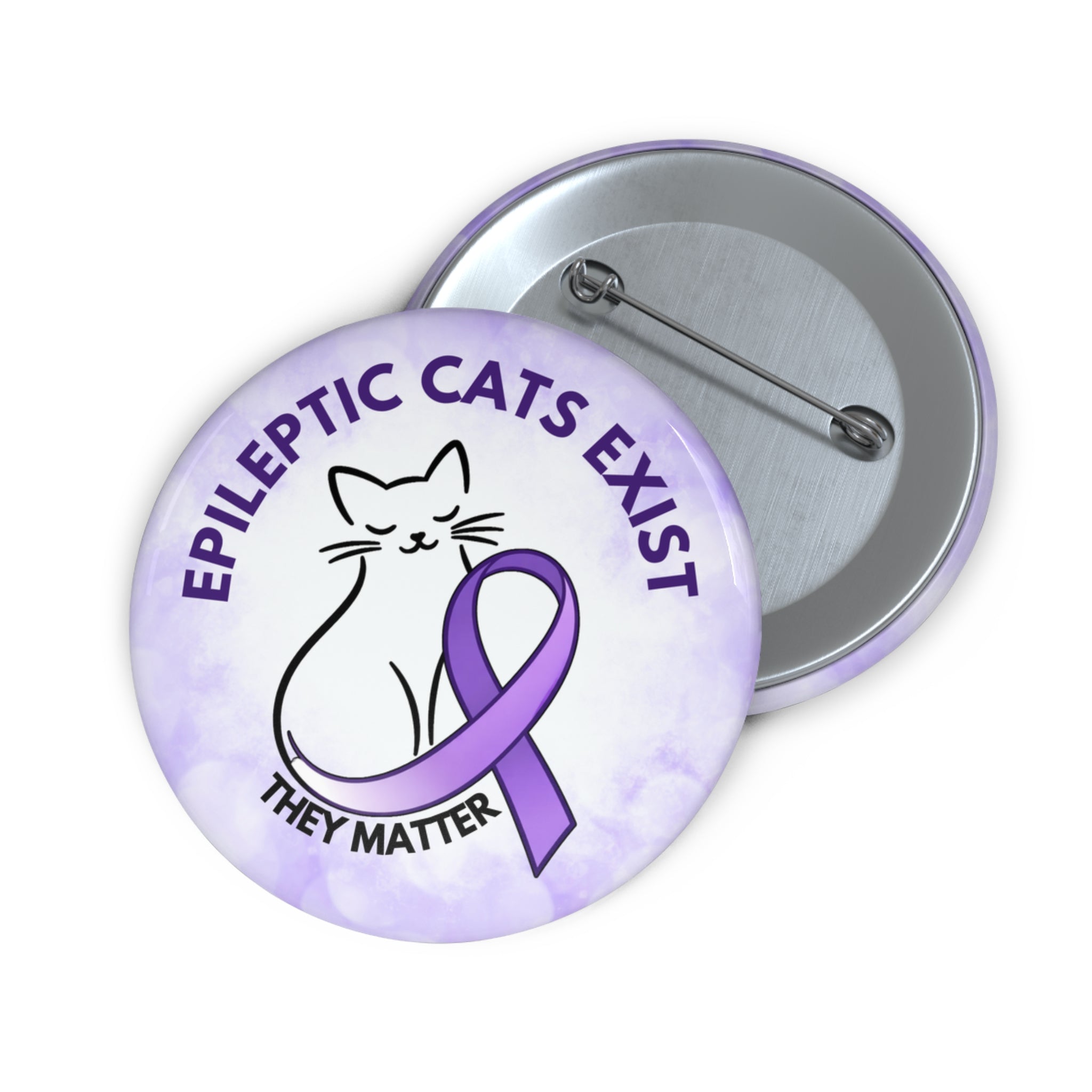 Epikitty Pinback Button – Epileptic Cats Exist. They Matter.