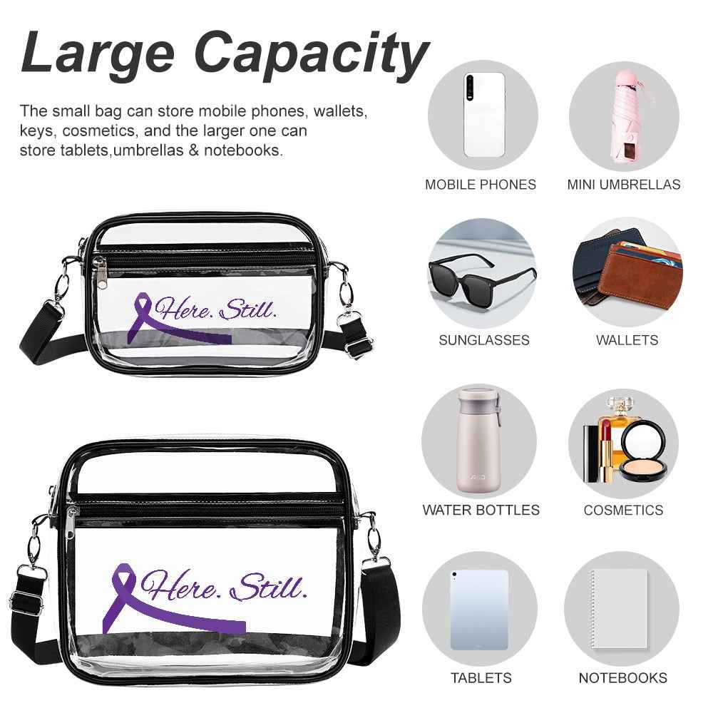 Transparent satchel set Two piece New