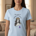 She Wears a Crown of Static – Women’s Epilepsy Awareness T-Shirt
