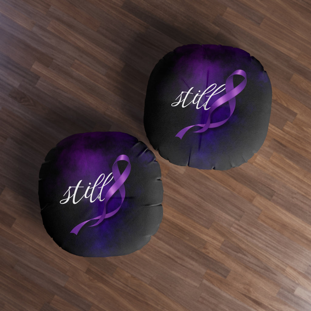 Still Floor Pillow | Epilepsy Awareness Ribbon Pillow | Still Here Decor