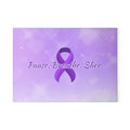 Pause Breathe Slice Epilepsy Awareness Glass Cutting Board – Purple Ribbon Kitchen Board