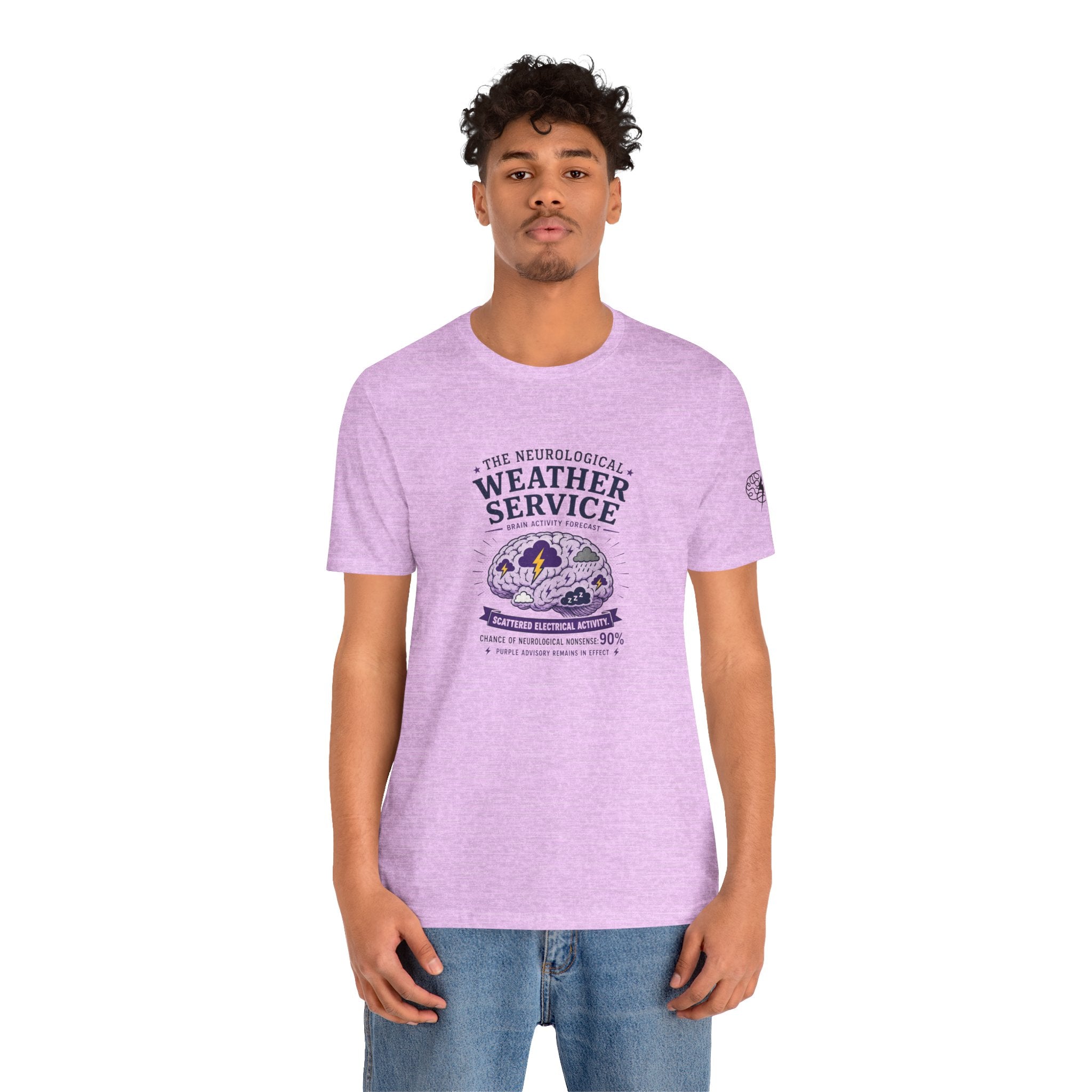 Neurological Weather Service Epilepsy Awareness T-Shirt | Brain Forecast Tee