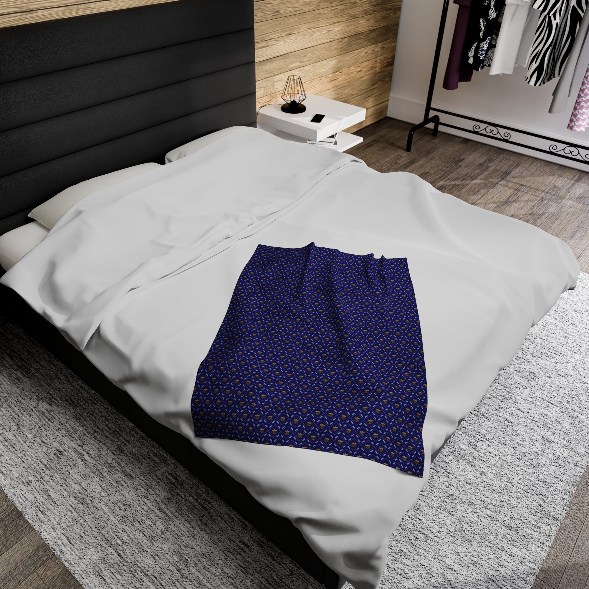 Trump Pattern Velveteen Plush Blanket