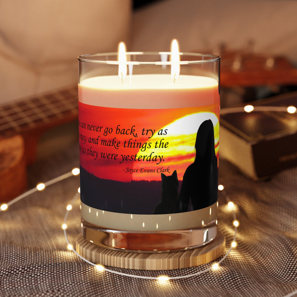 Photo depicting the ​Try As You May Scented Candle - Full Glass, 11oz from EpiAl's Shop.