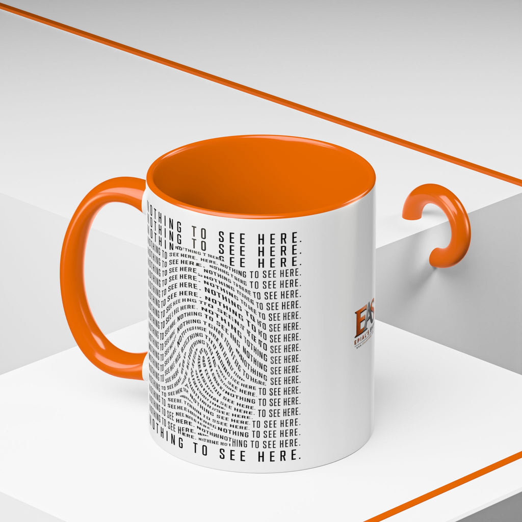Nothing to See Here Mug | Hidden Fingerprint True Crime & Social Media Coffee Cup (11/15oz)