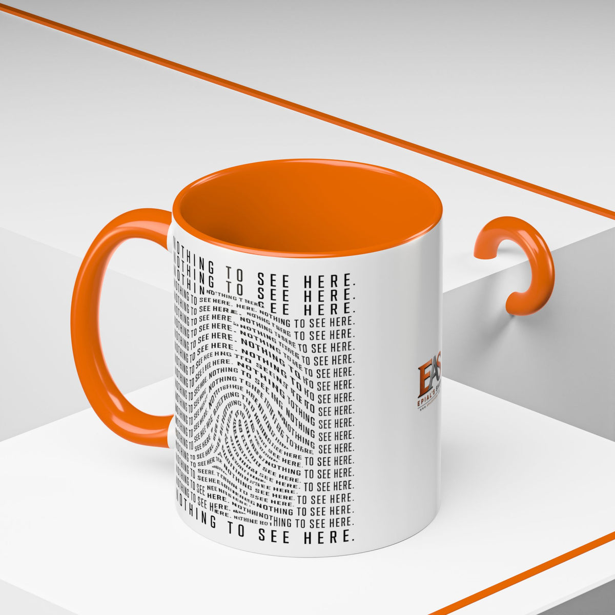 Nothing to See Here Mug | Hidden Fingerprint True Crime & Social Media Coffee Cup (11/15oz)