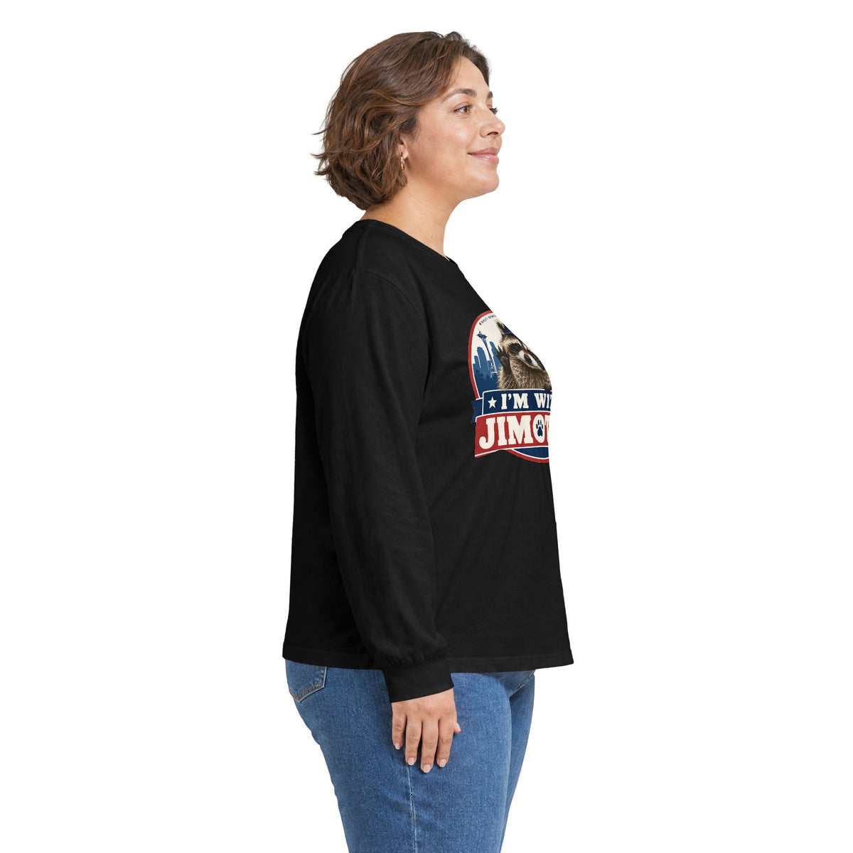 I’m With Jimothy Raccoon Long Sleeve T-Shirt