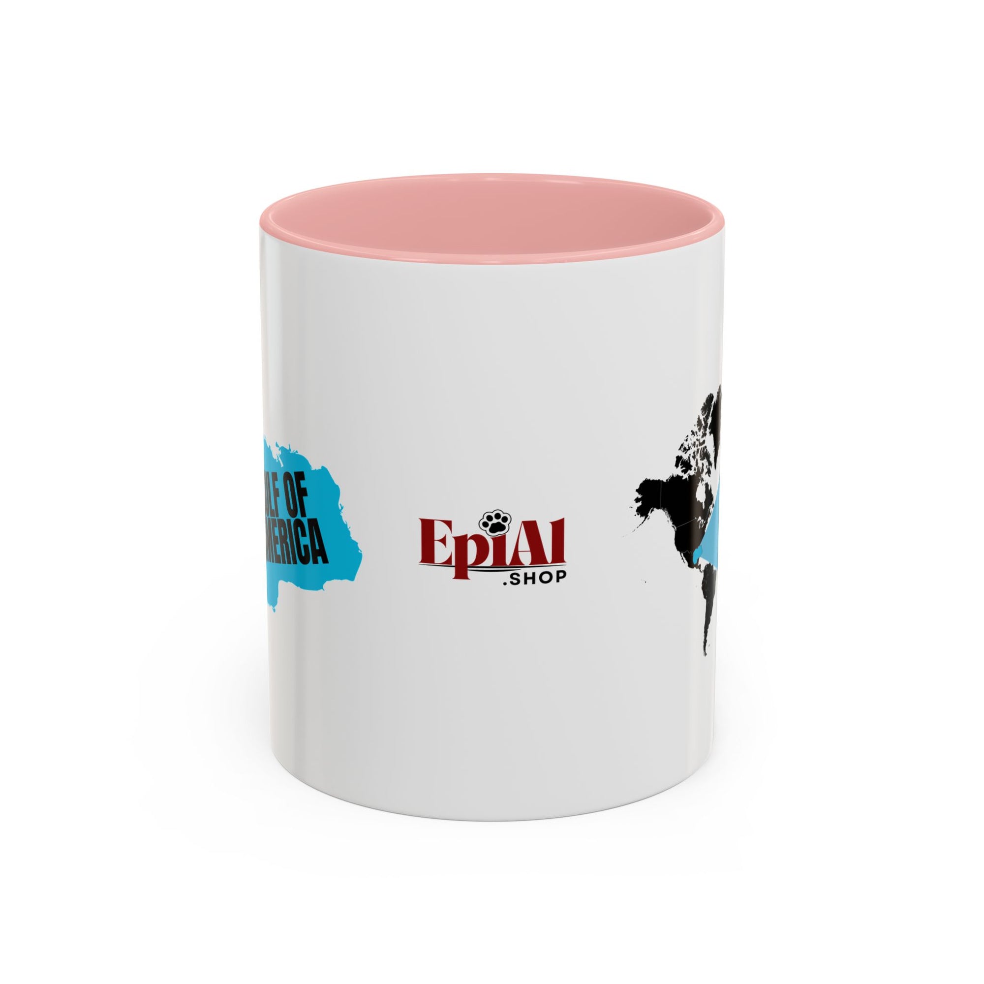 American Gulf Map Accent Coffee Mug