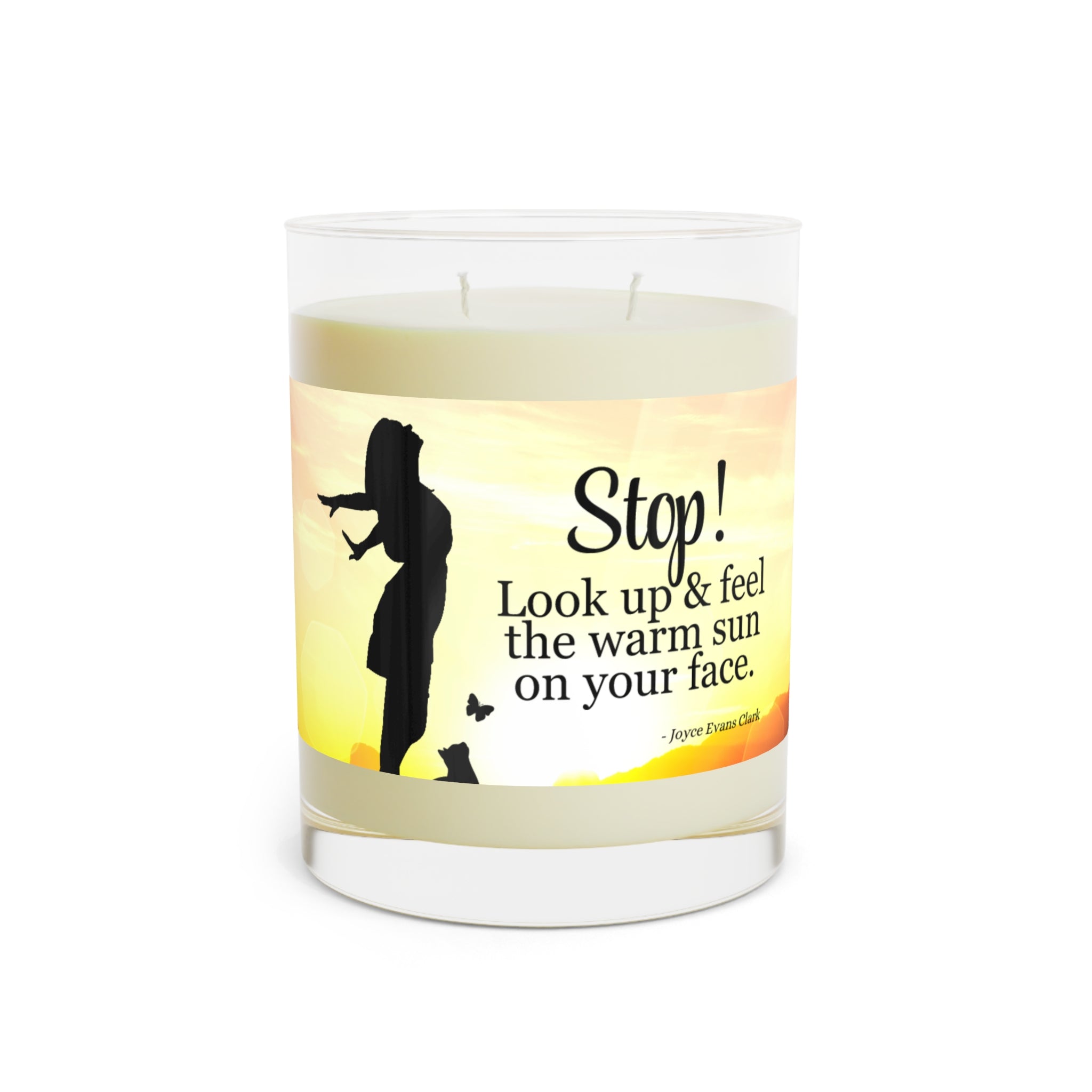 Photo depicting the ​Look Up Scented Candle - Full Glass, 11oz from EpiAl's Shop.