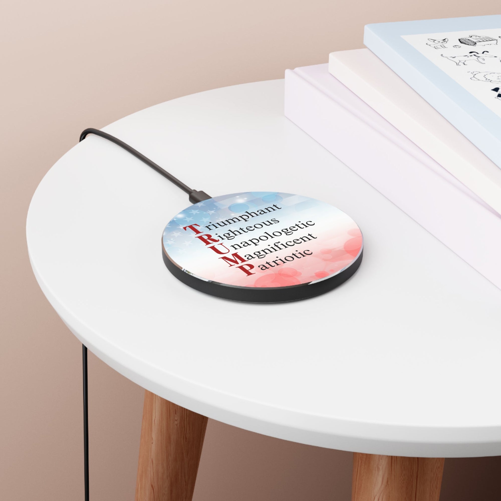 Fast Charging Pad with Pro-Trump Acronym Printify