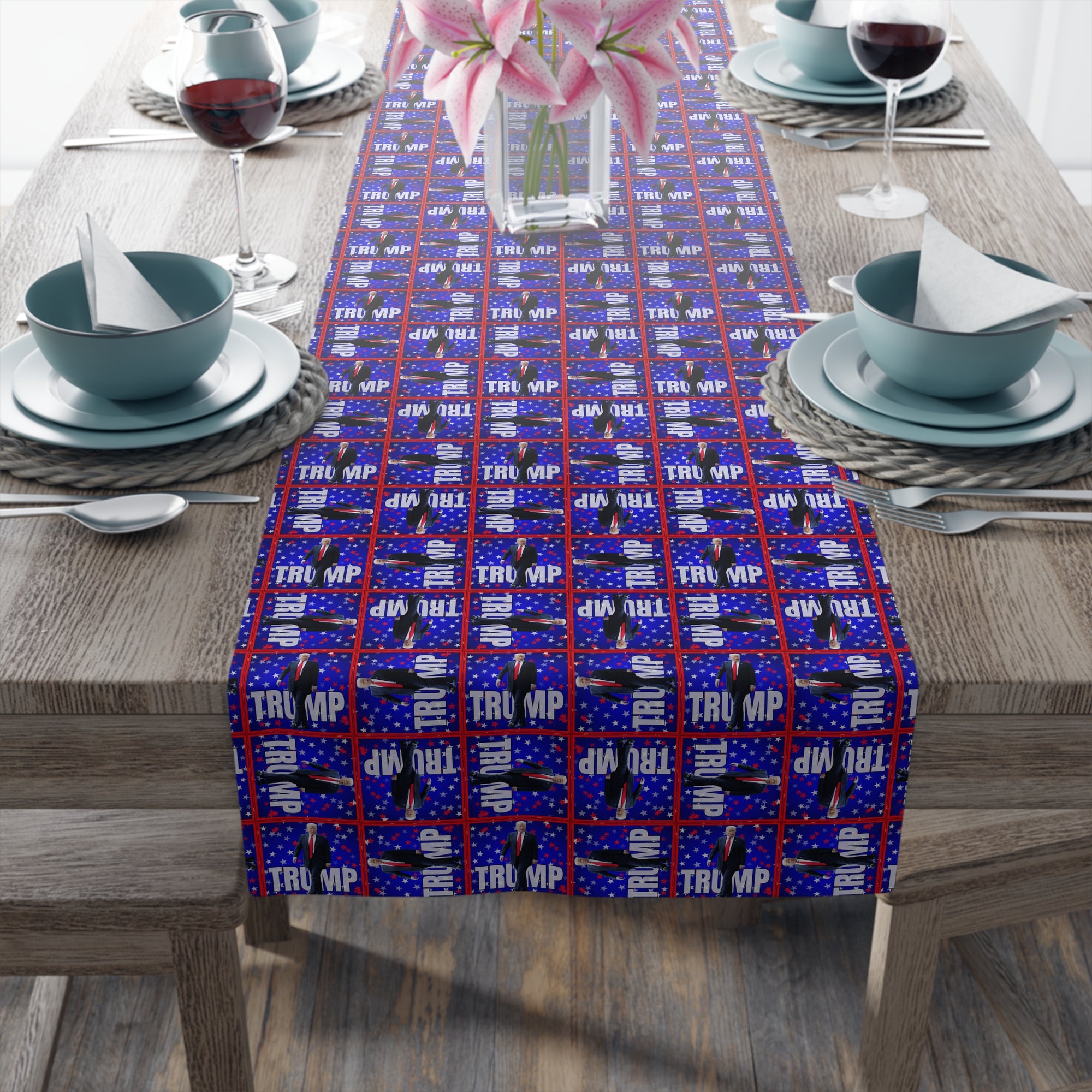 Festive Trump Themed Table Runner