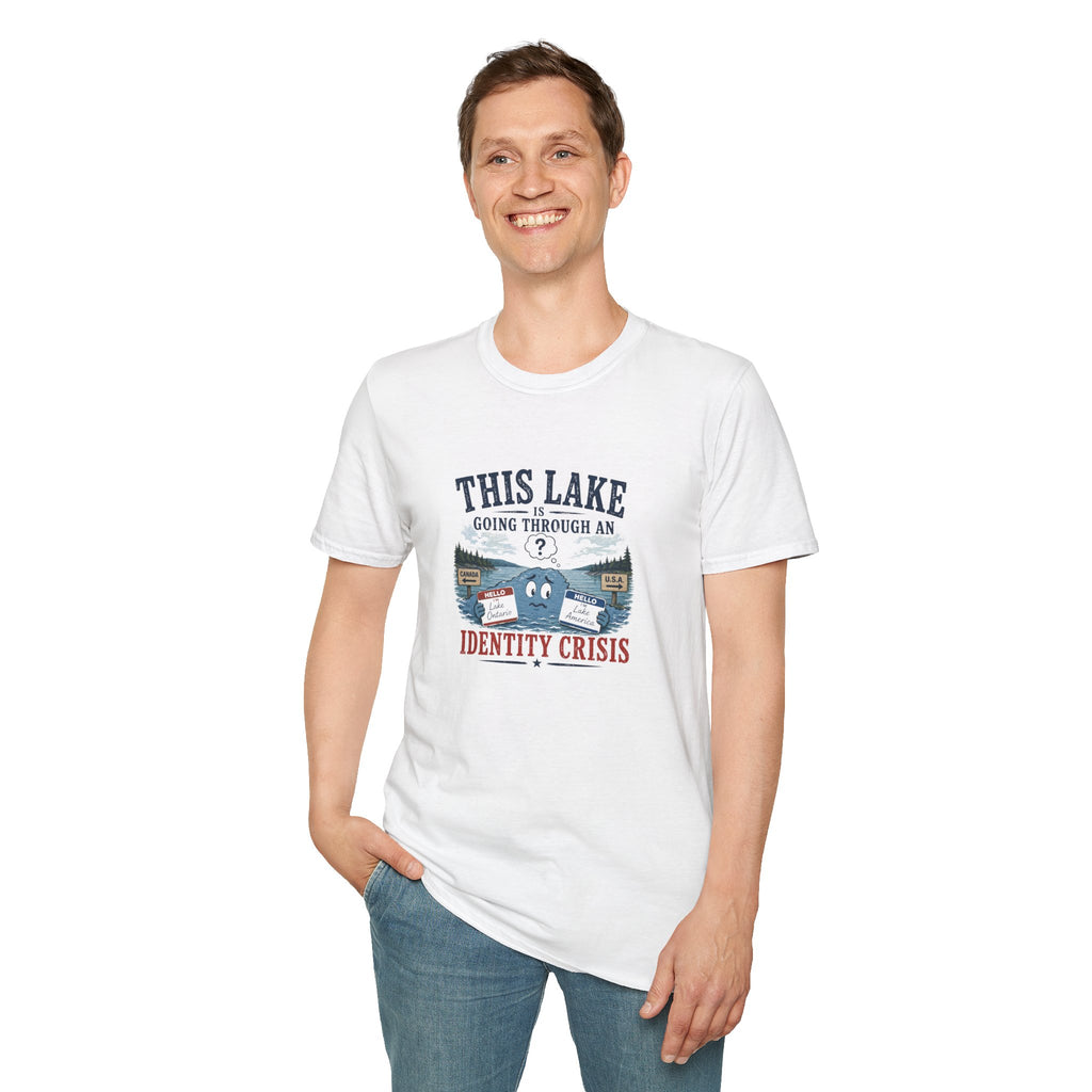 This Lake Is Going Through an Identity Crisis T-Shirt | Lake Ontario Lake America Humor