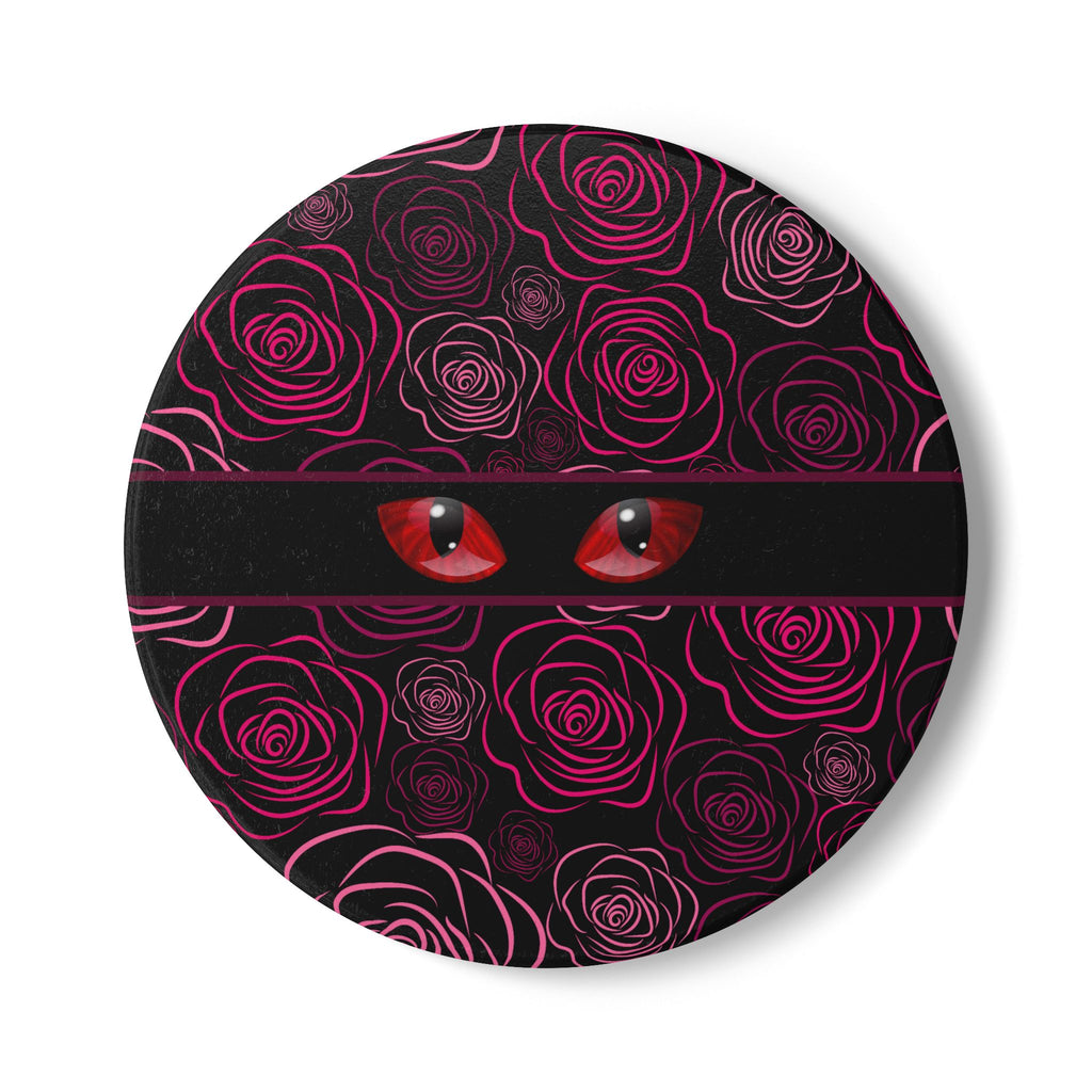 Mystery Cat Eyes Ceramic Coaster