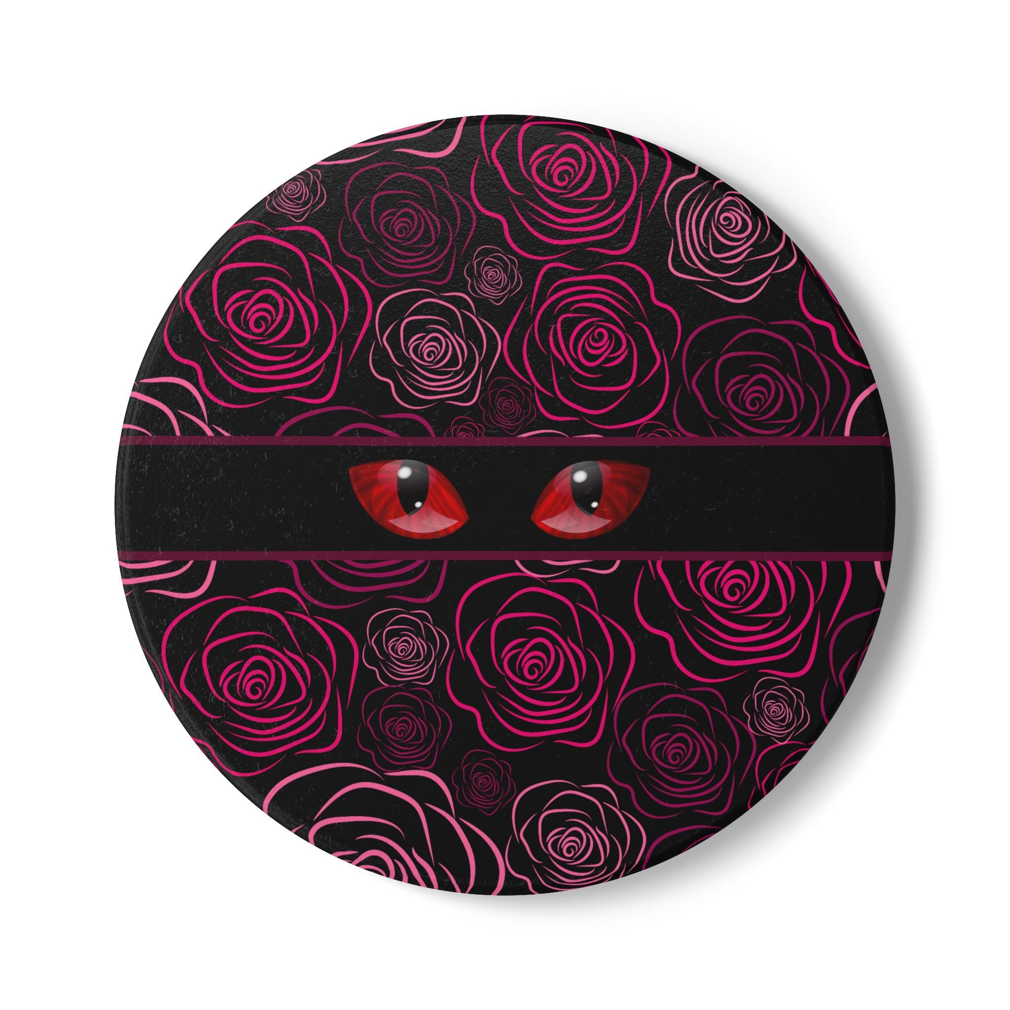 Mystery Cat Eyes Ceramic Coaster