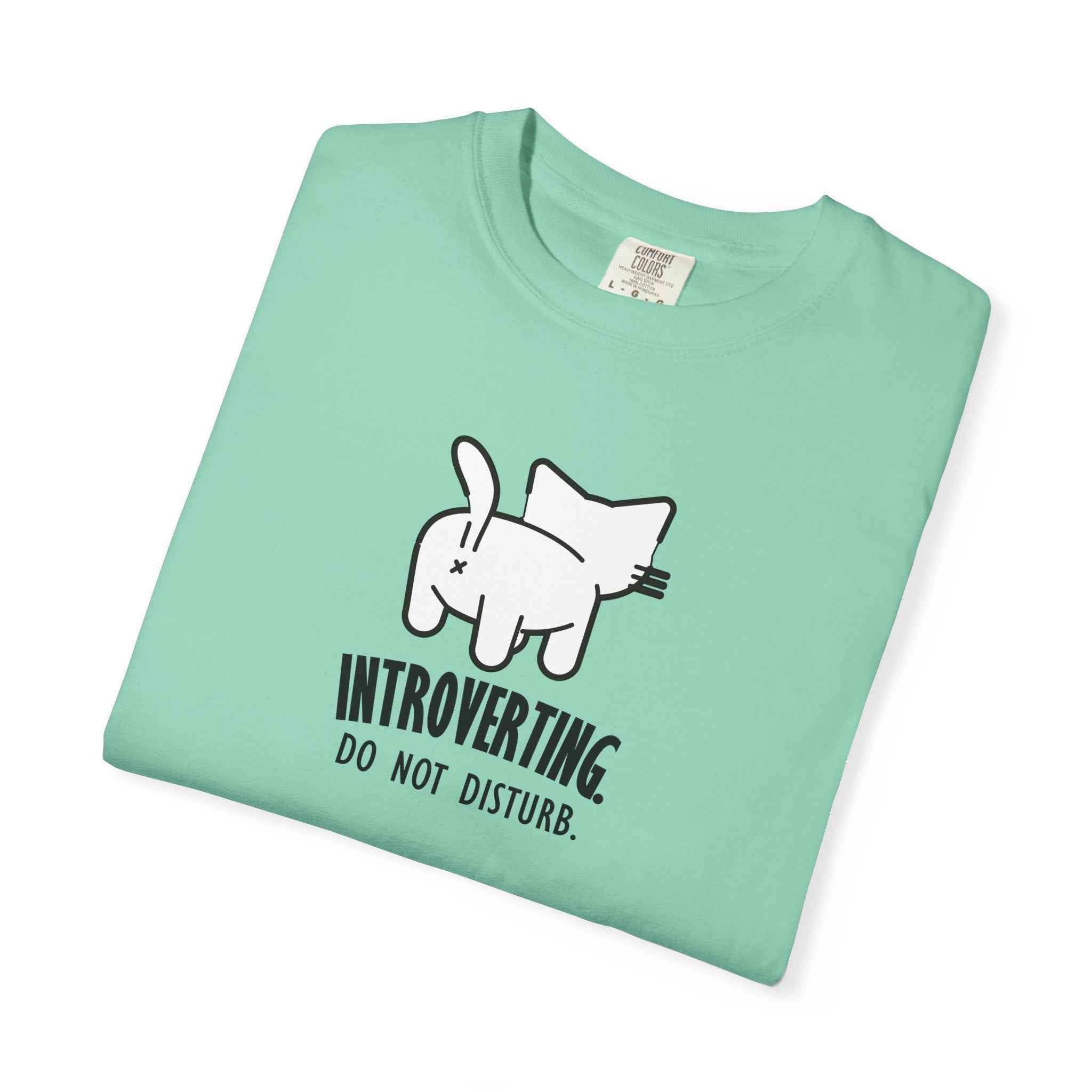 Introverting. Do Not Disturb. Unisex Cat T-Shirt