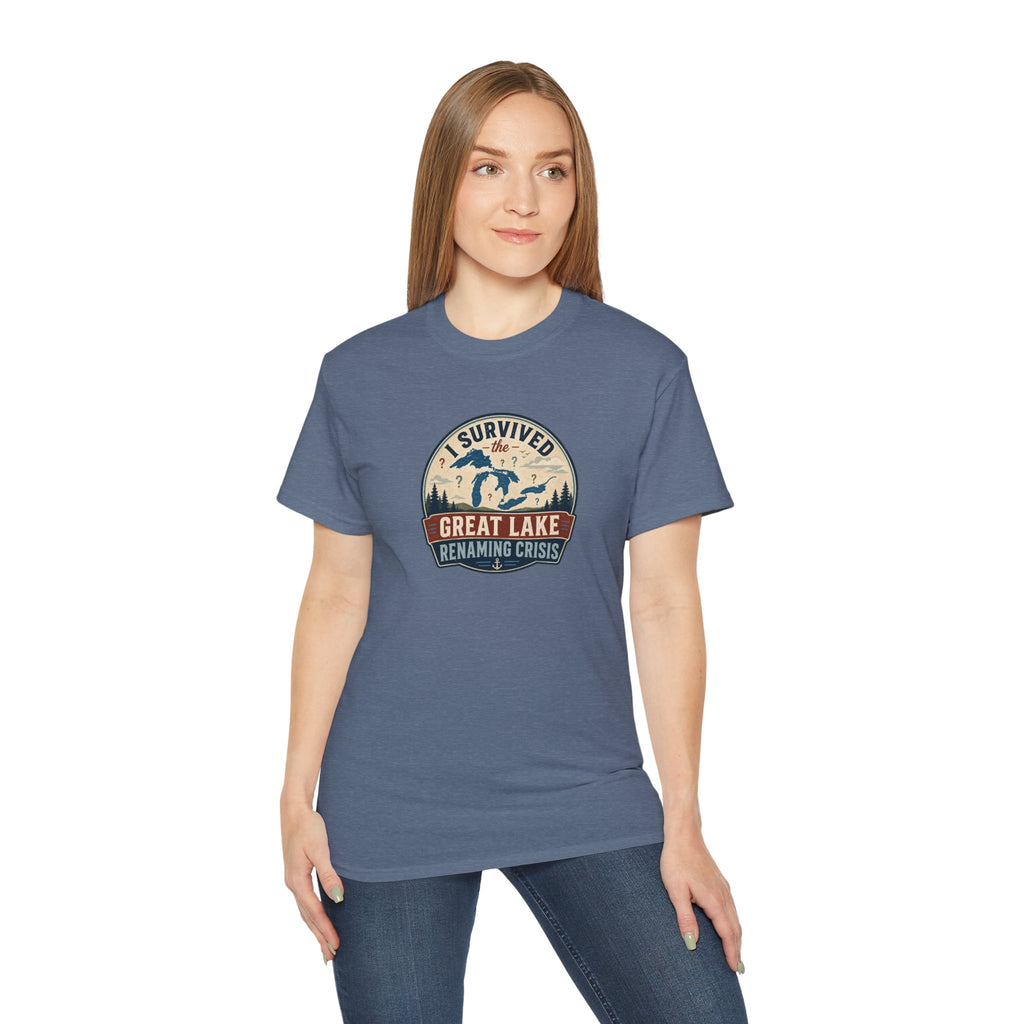 I Survived the Great Lake Renaming Crisis T-Shirt | Lake Ontario vs. Lake America Tee