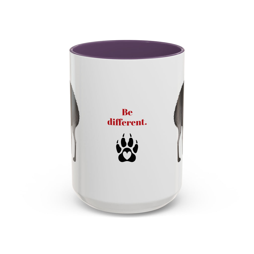 Jimothy “Be Different” Raccoon Mug