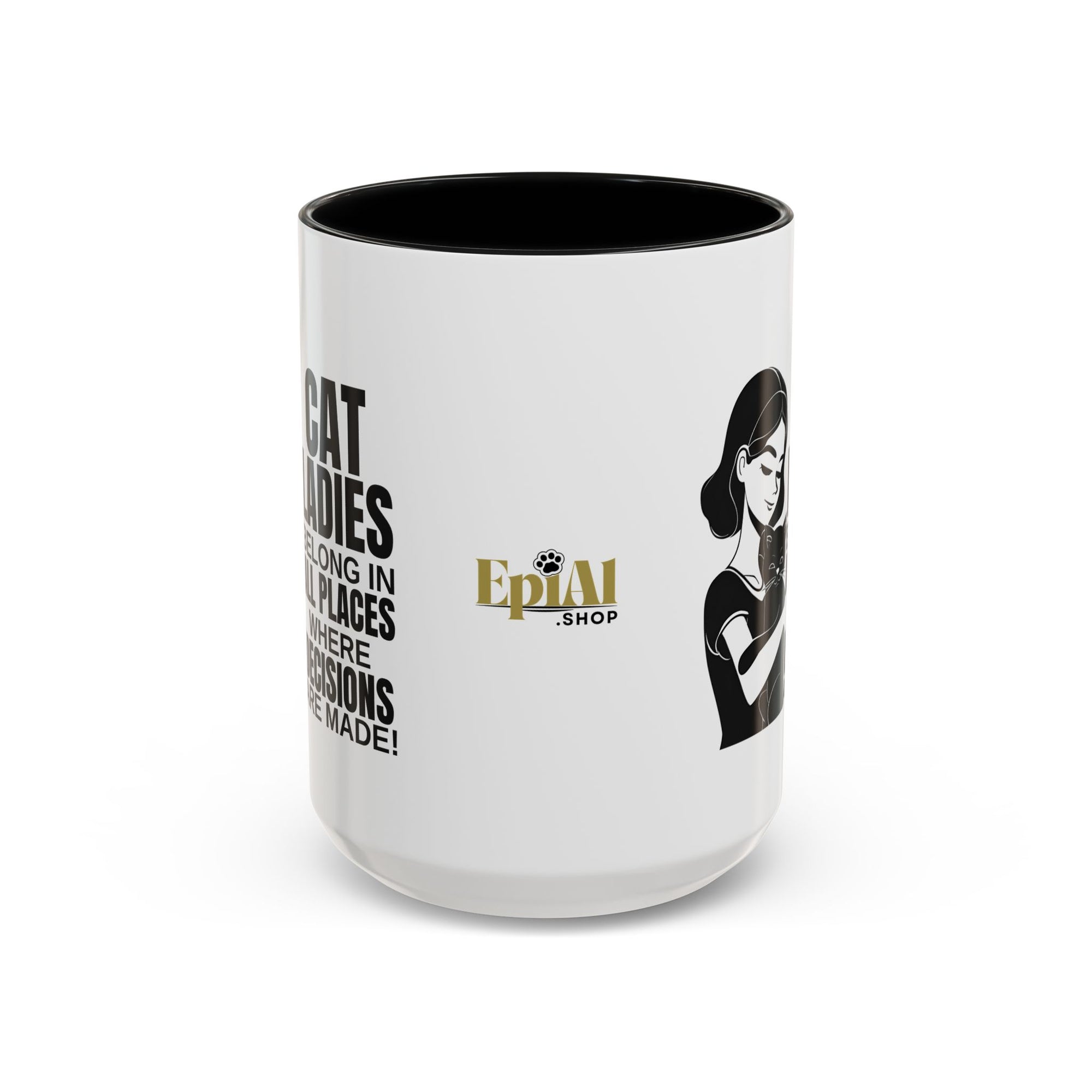Cat Ladies Belong Accent Mug
