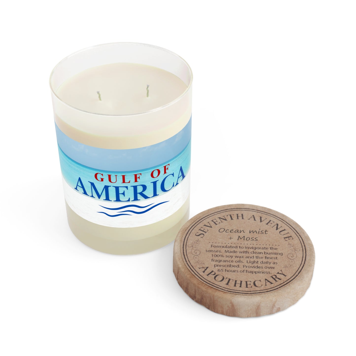 Gulf of America Beach Scented Candle, 11oz Full Glass