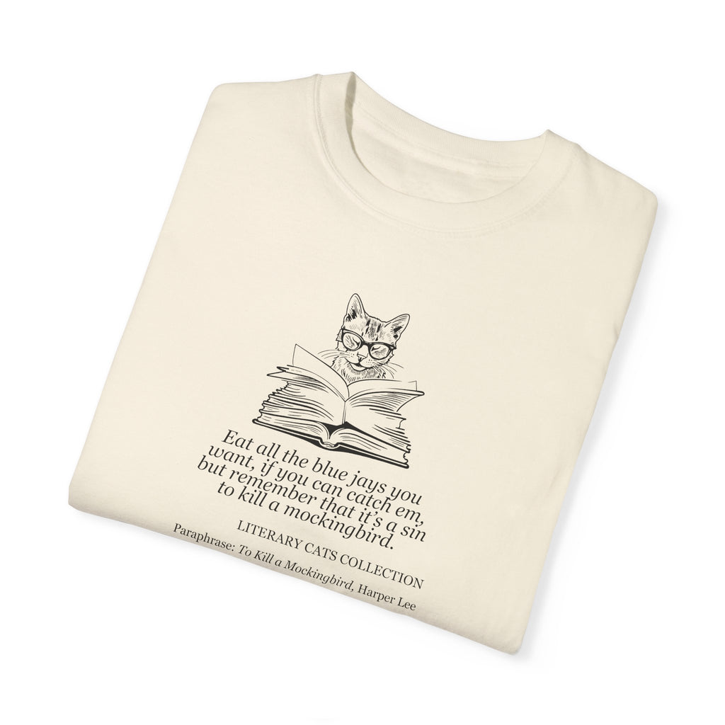 Literary Cat Unisex T-Shirt - To Kill a Mockingbird