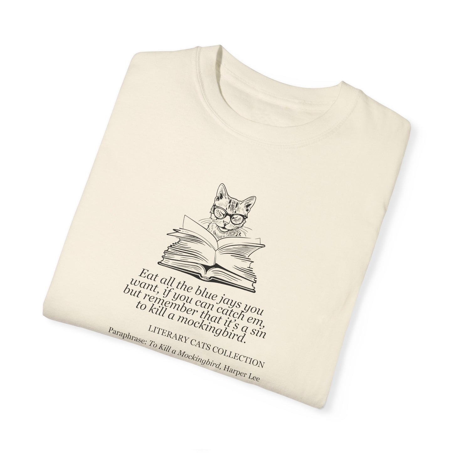Literary Cat Unisex T-Shirt - To Kill a Mockingbird