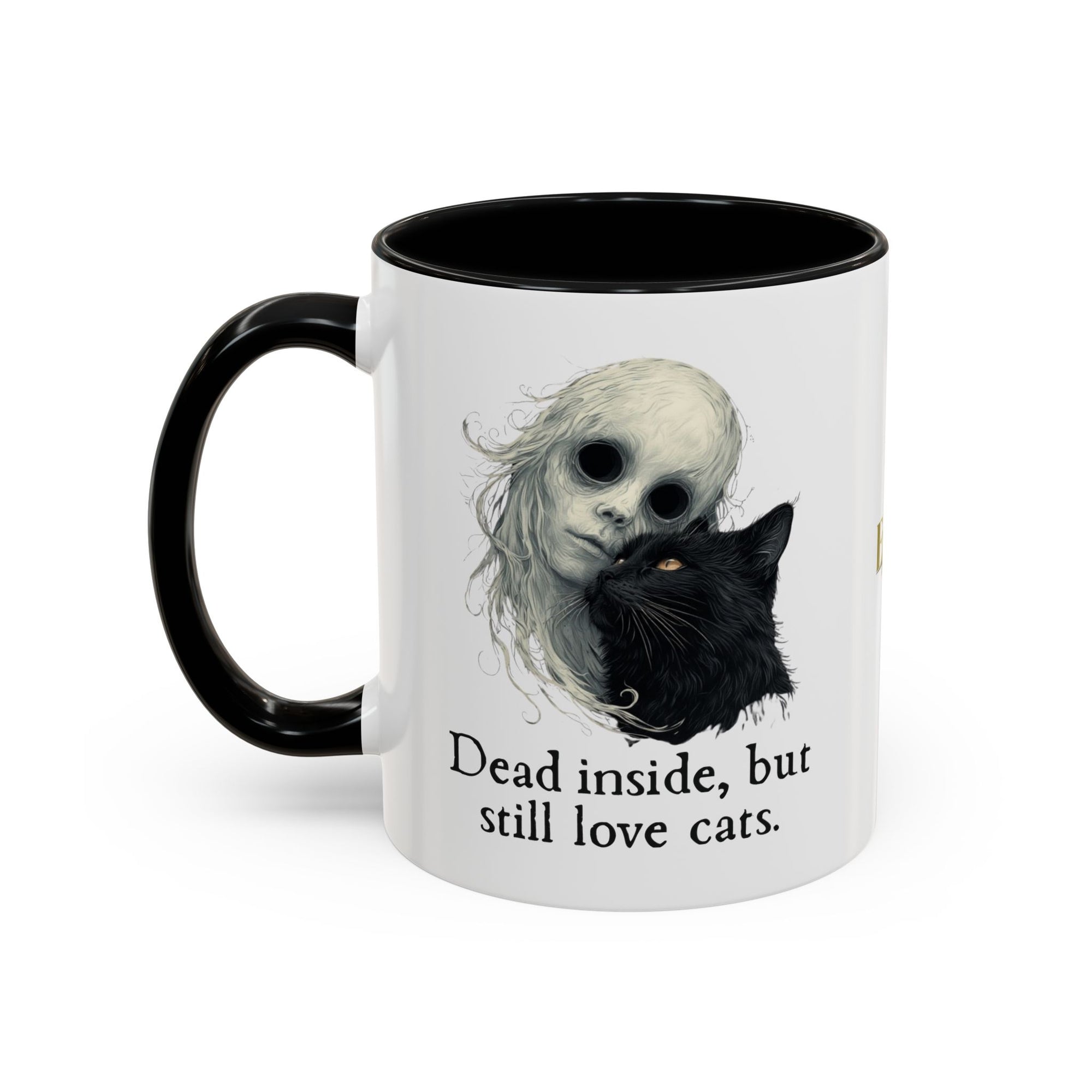 Spooky Dead Inside Cat Lover Coffee Mug