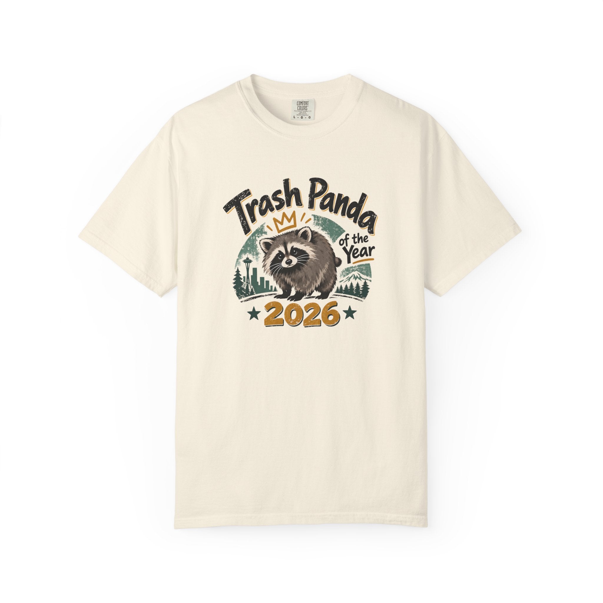 Trash Panda of the Year 2026 Garment-Dyed T-Shirt | Jimothy-Inspired Raccoon Tee