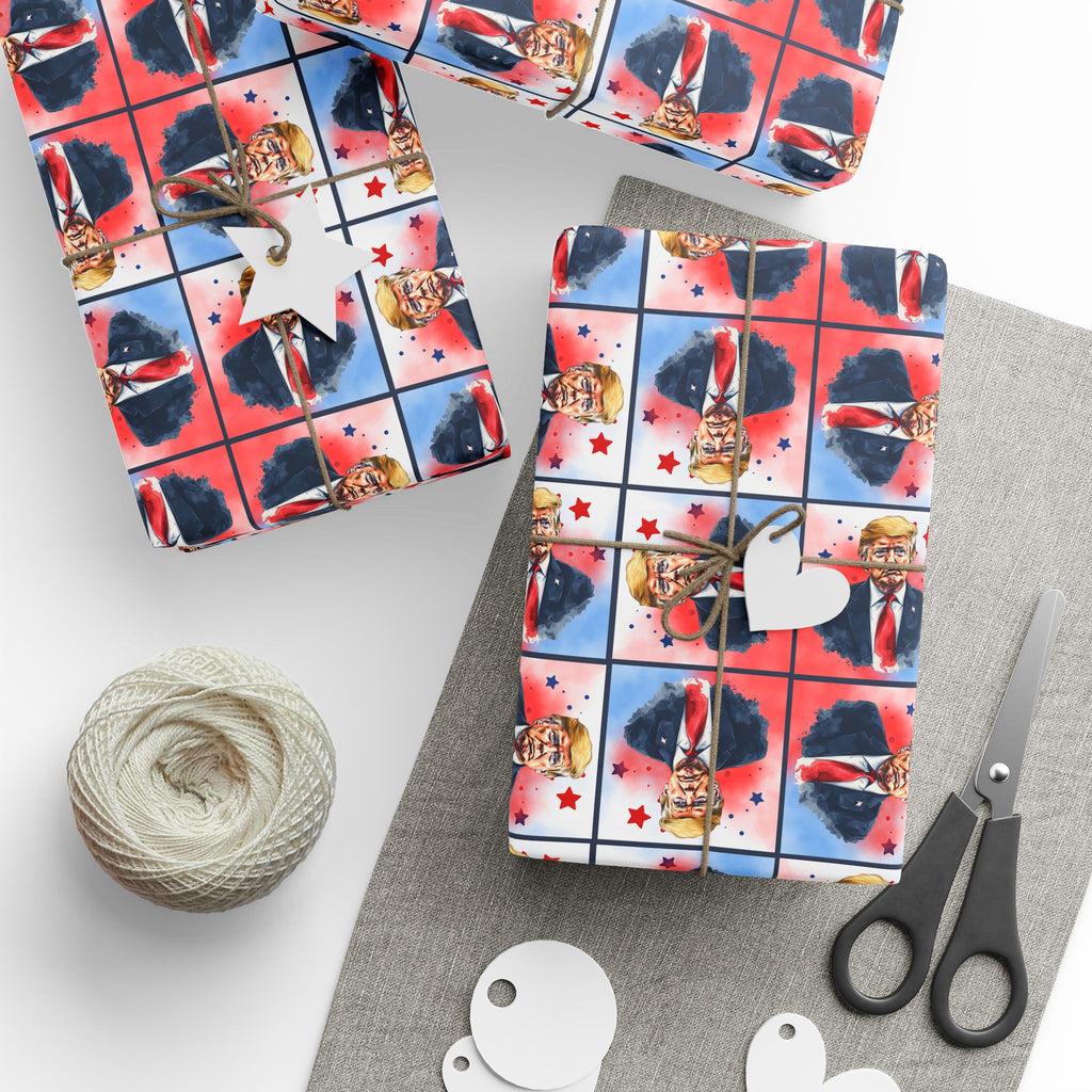 Stars & Trump Wrapping Paper, All Purpose