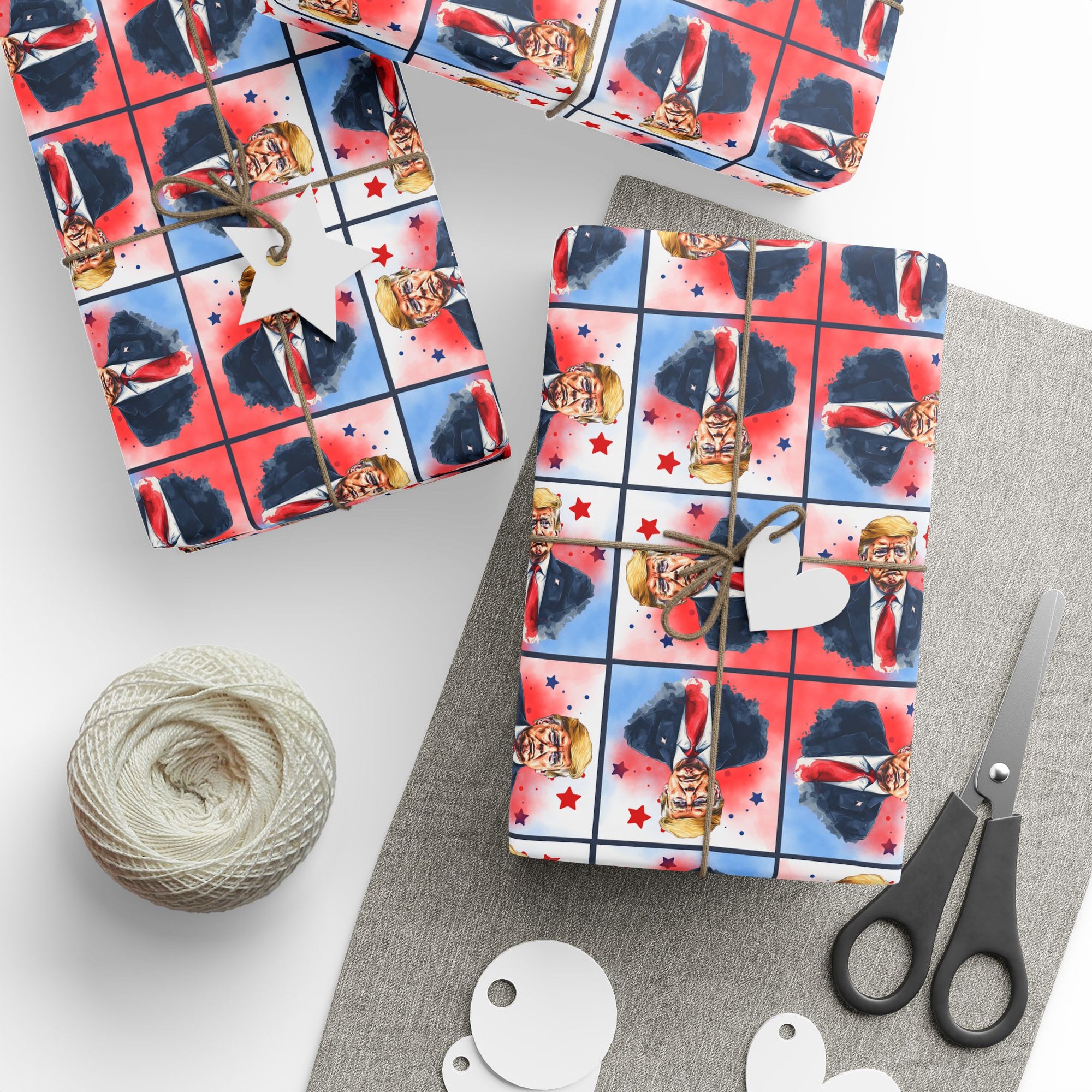 Stars & Trump Wrapping Paper, All Purpose