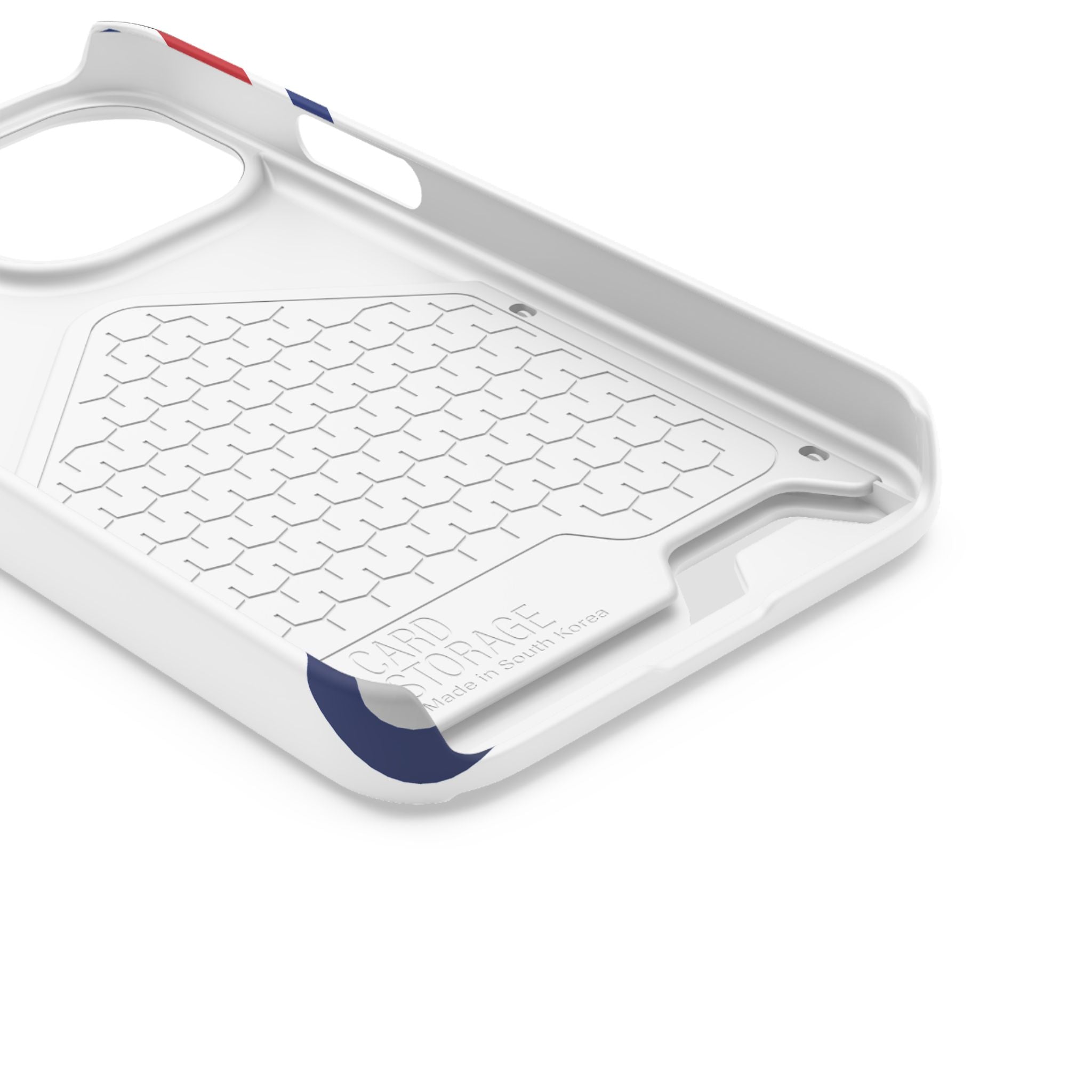 Swoop Guy iPhone Case – Minimal Line Portrait Patriotic Design, Slim Protective Case with Card Slot