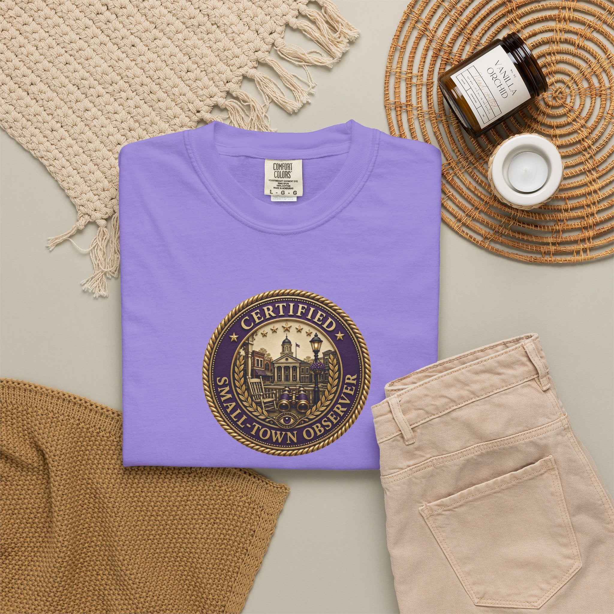 Certified Small-Town Observer Garment-Dyed T-Shirt