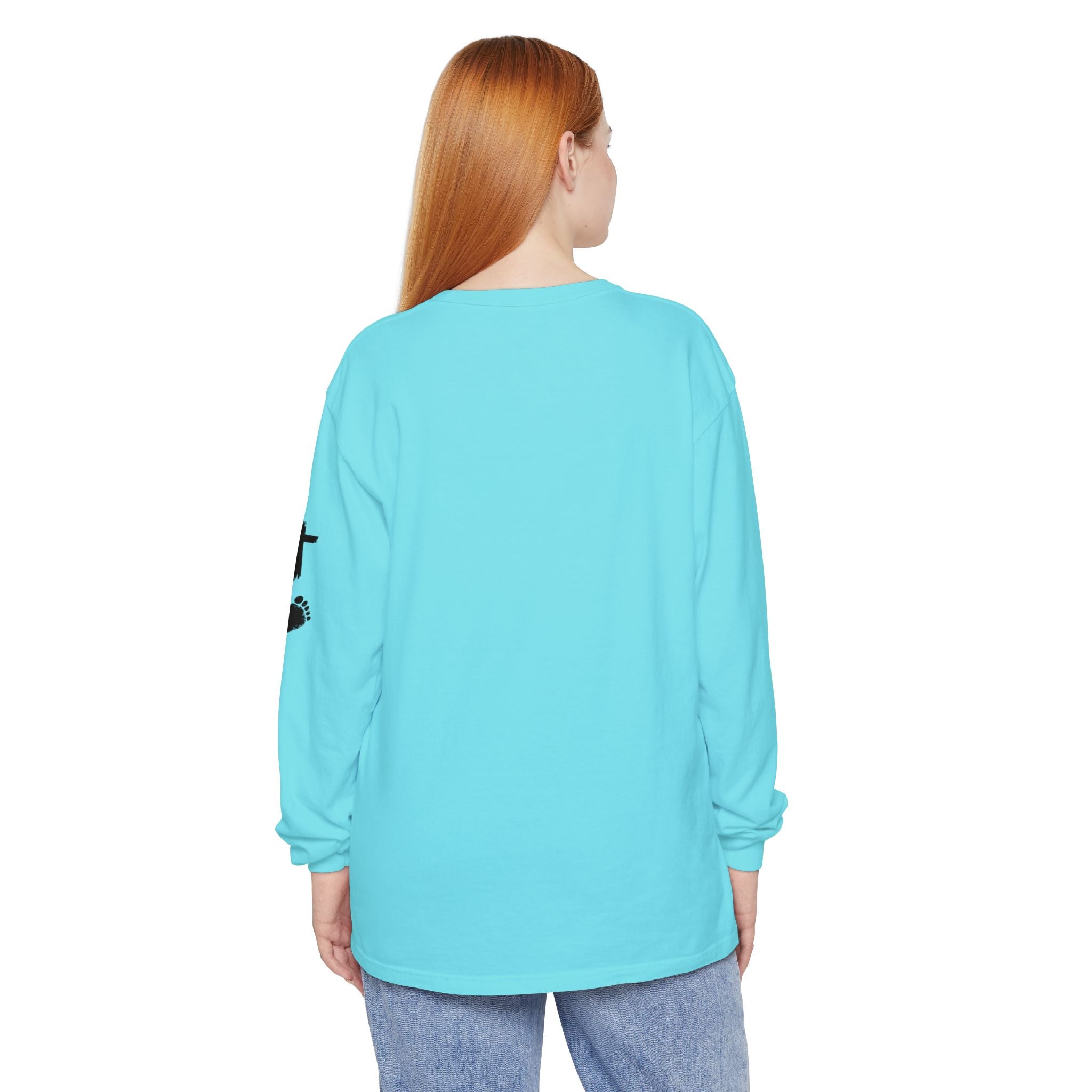 Jesus Loves You. Bigfoot’s Undecided. Long Sleeve Shirt