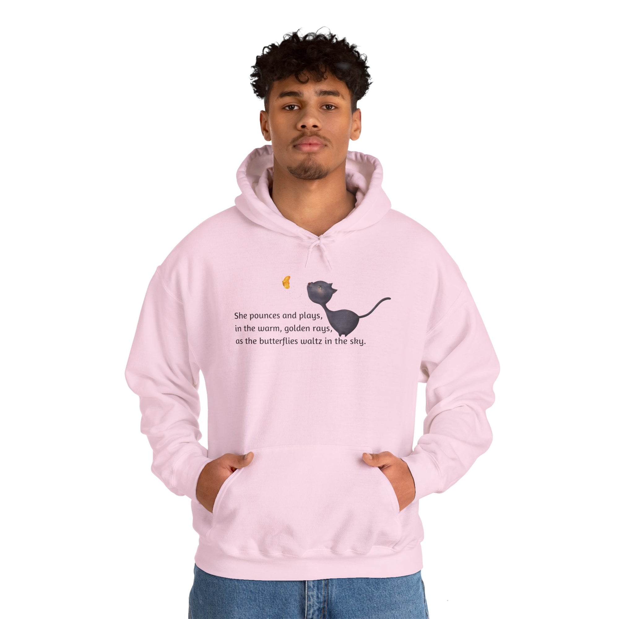 She Pounces & Plays Unisex Heavy Blend™ Hooded Sweatshirt