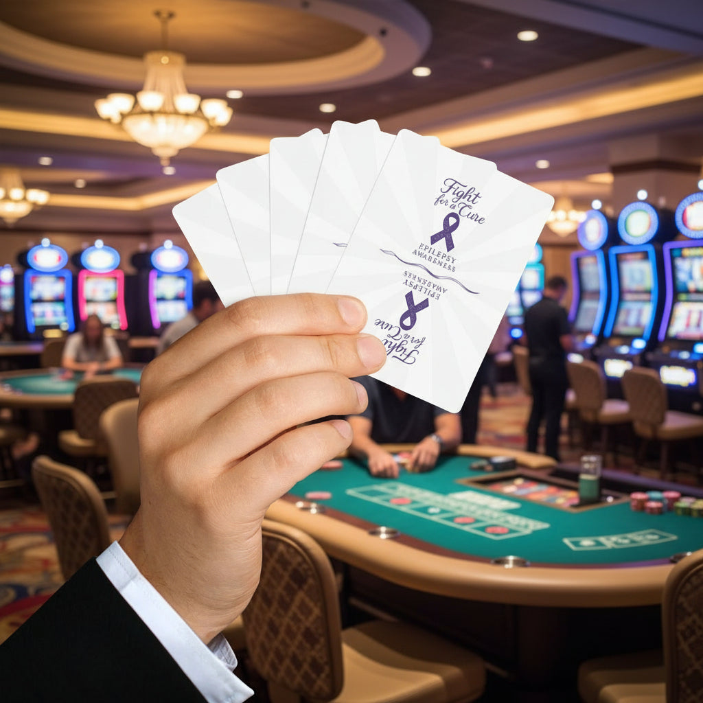 Purple Ribbon Poker Deck – Epilepsy Awareness Edition