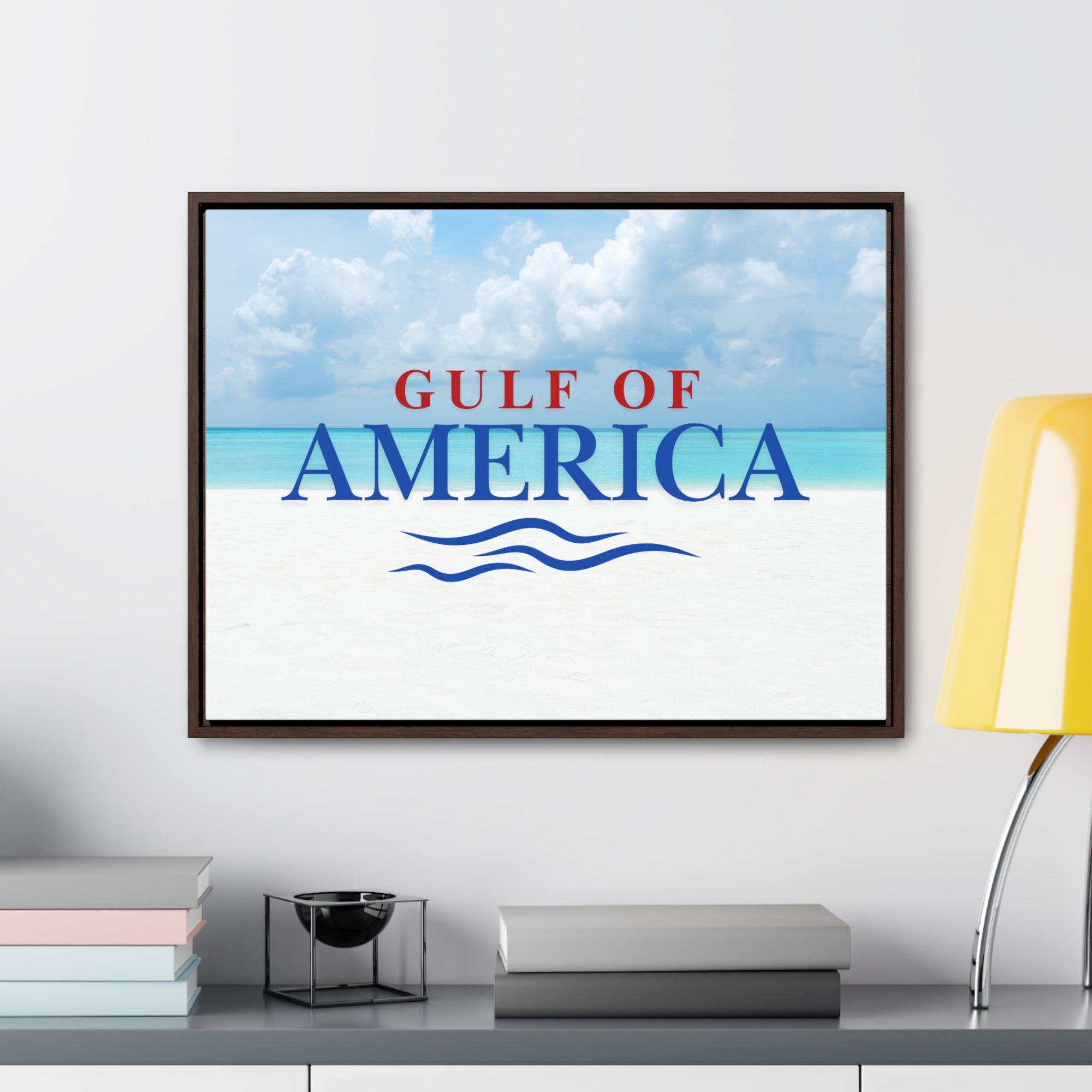 American Gulf Canvas Wrap - Coastal Wall Art for Beach Lovers