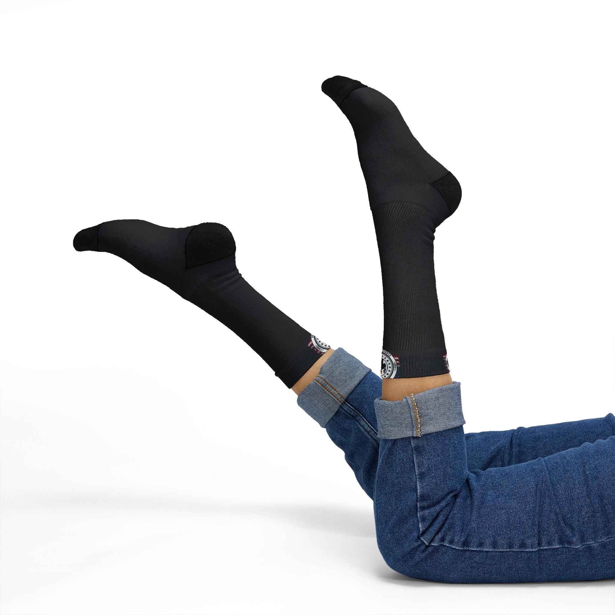Believe Me Political Parody Crew Socks – 67 Edition