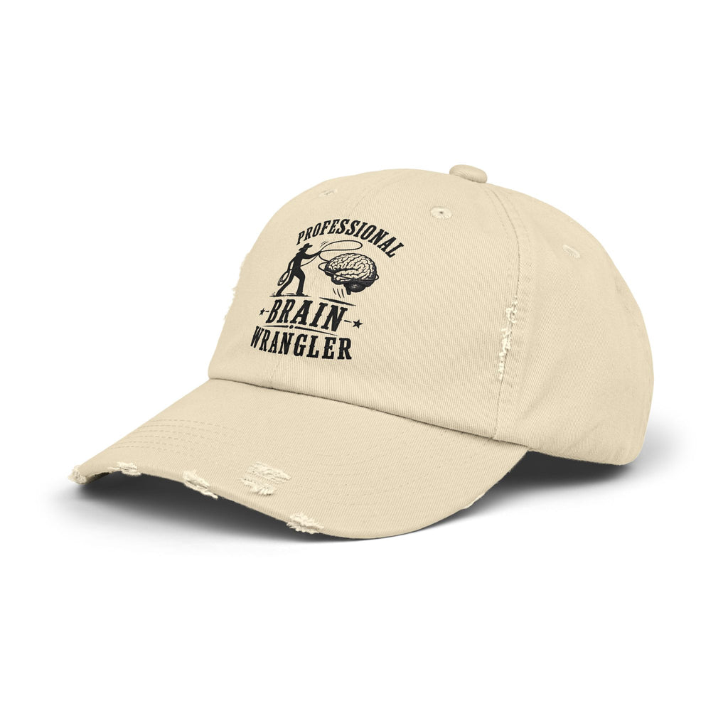 Professional Brain Wrangler Distressed Cap