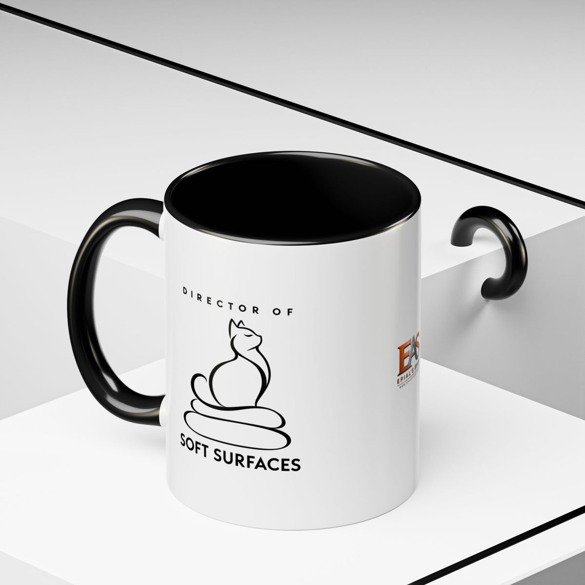 Director of Soft Surfaces Cat Mug | Funny Cat Lover Coffee Cup (11oz/15oz)