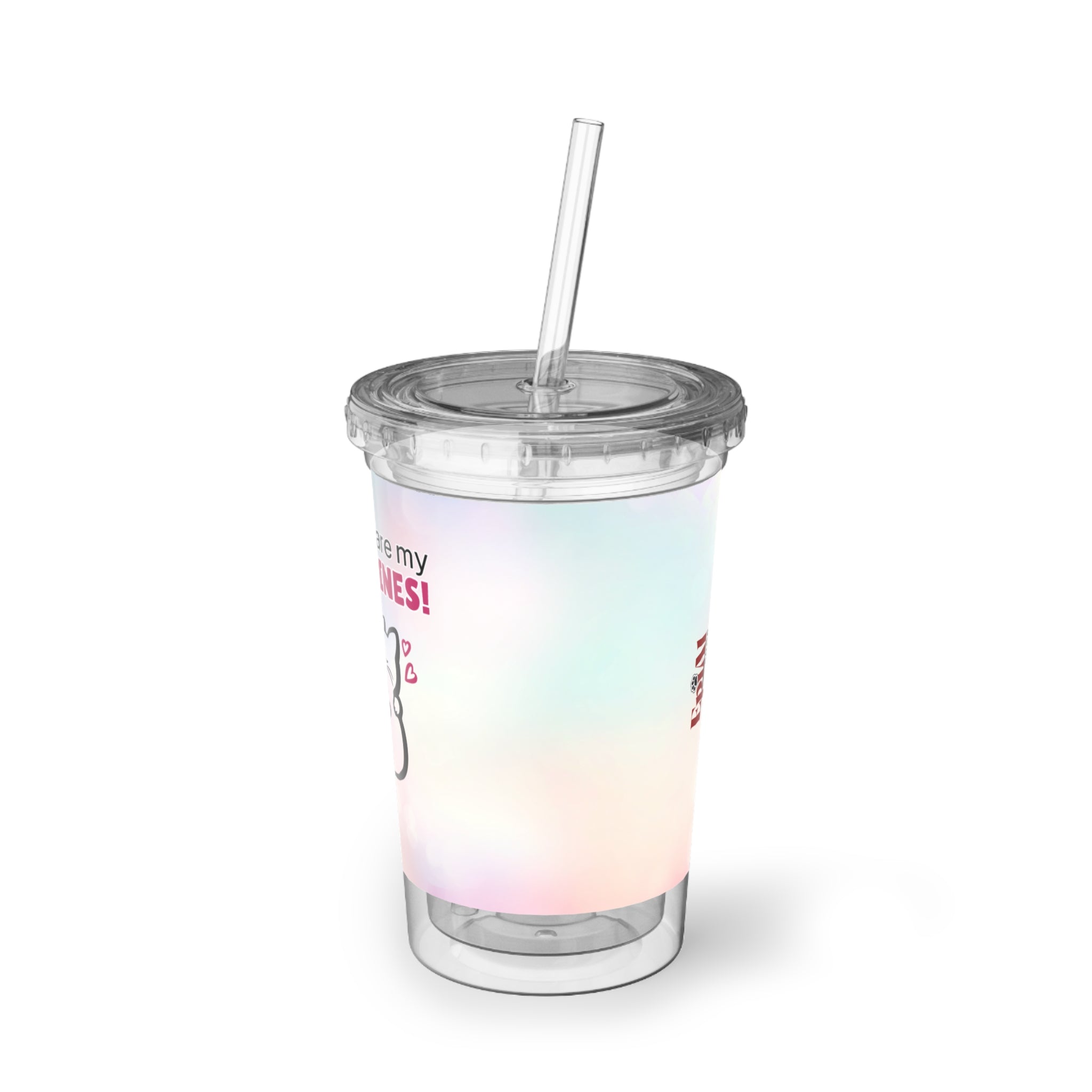 My Cats are my Valentines Suave Acrylic Cup - EpiAl's Shop