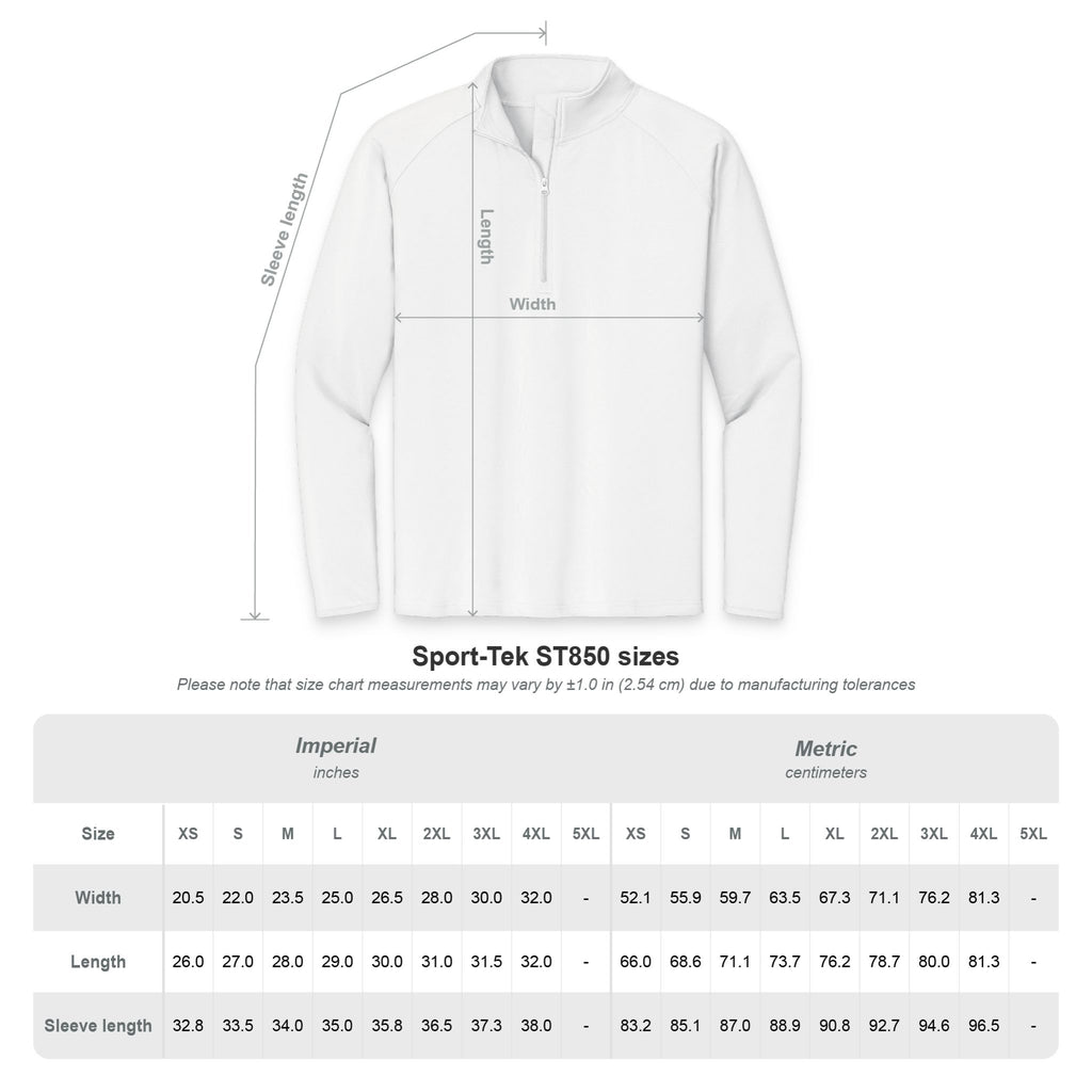 Semicolon Suicide Awareness Embroidered Quarter-Zip Pullover