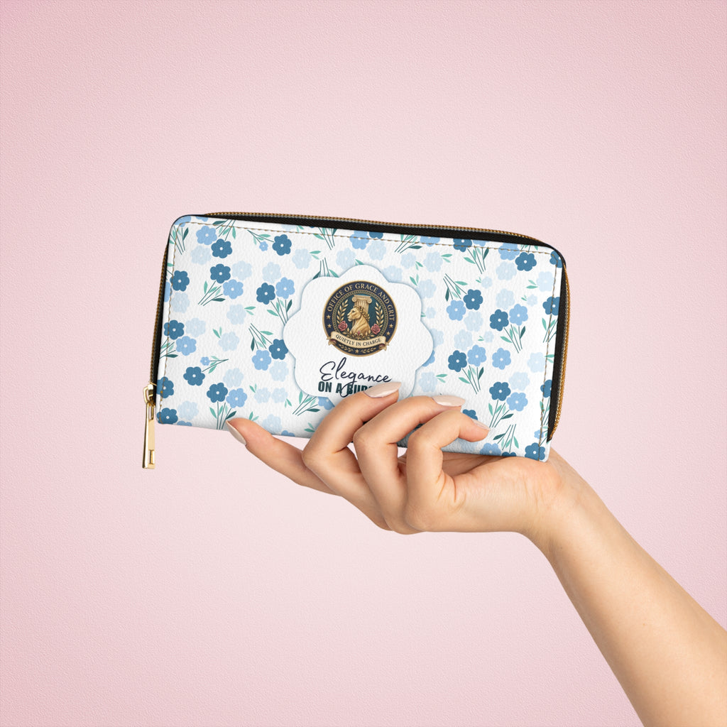 Office of Grace and Grit Floral Zipper Wallet