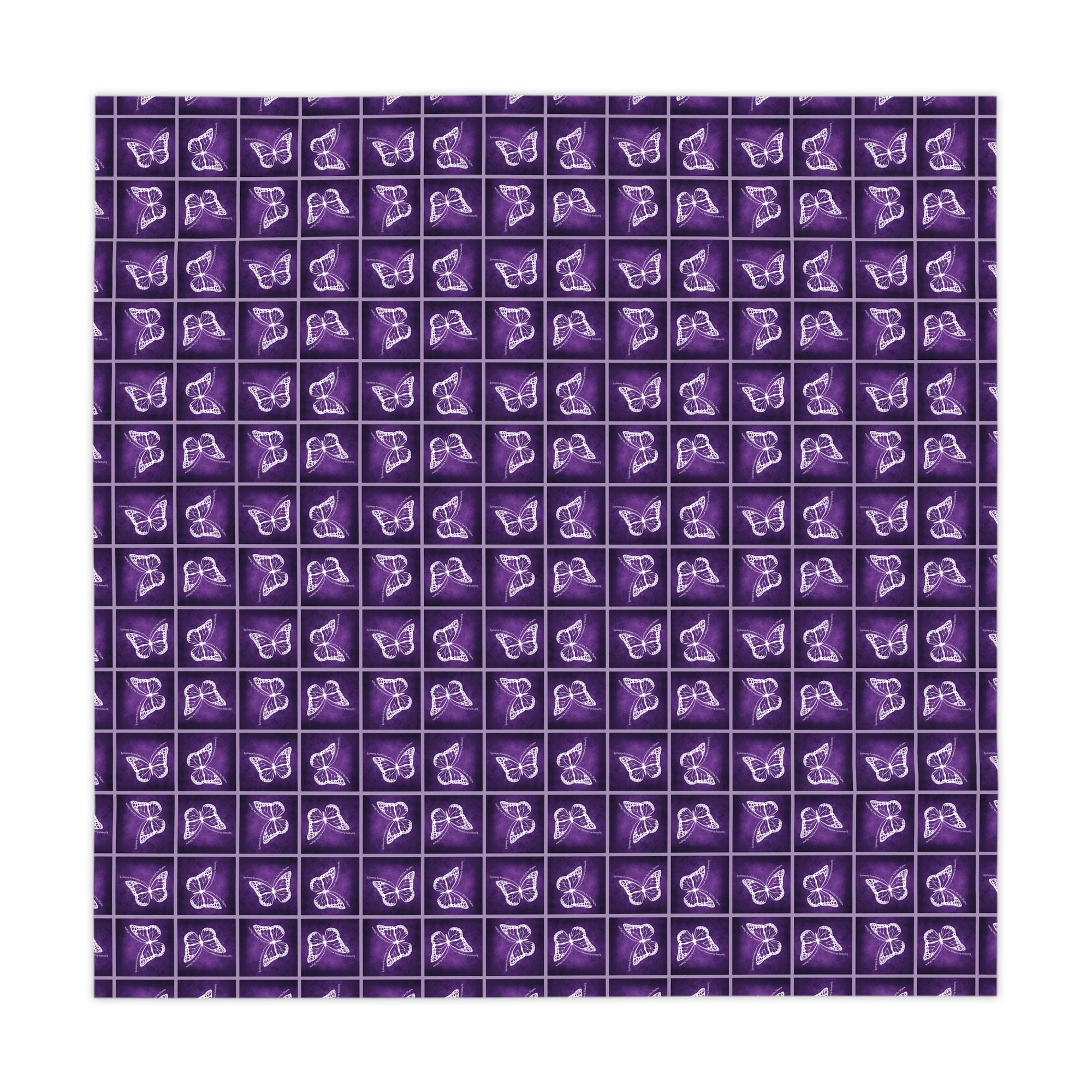 Purple Butterfly Design Purple Tablecloth