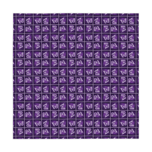Purple Butterfly Design Purple Tablecloth